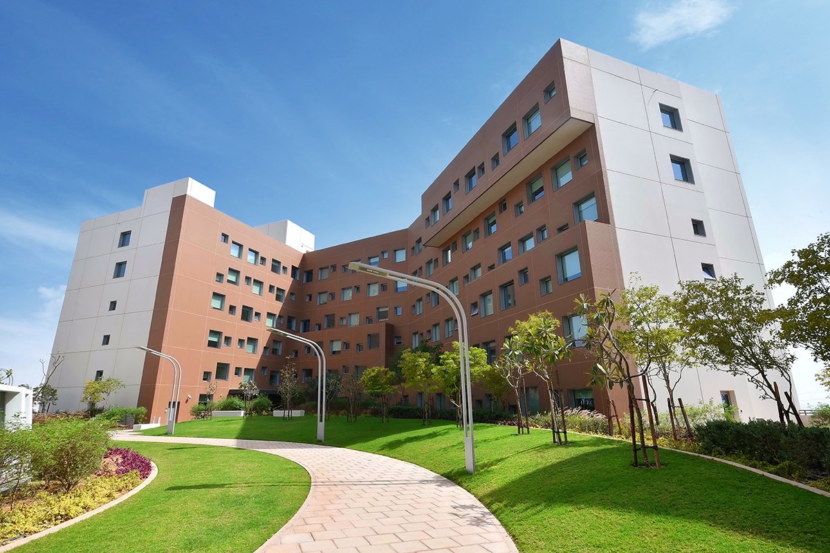 Exterior facade of the residential college suite.